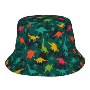 Dinosaurs Bucket Hat Sun Cap Packable Outdoor Fisherman Hat New